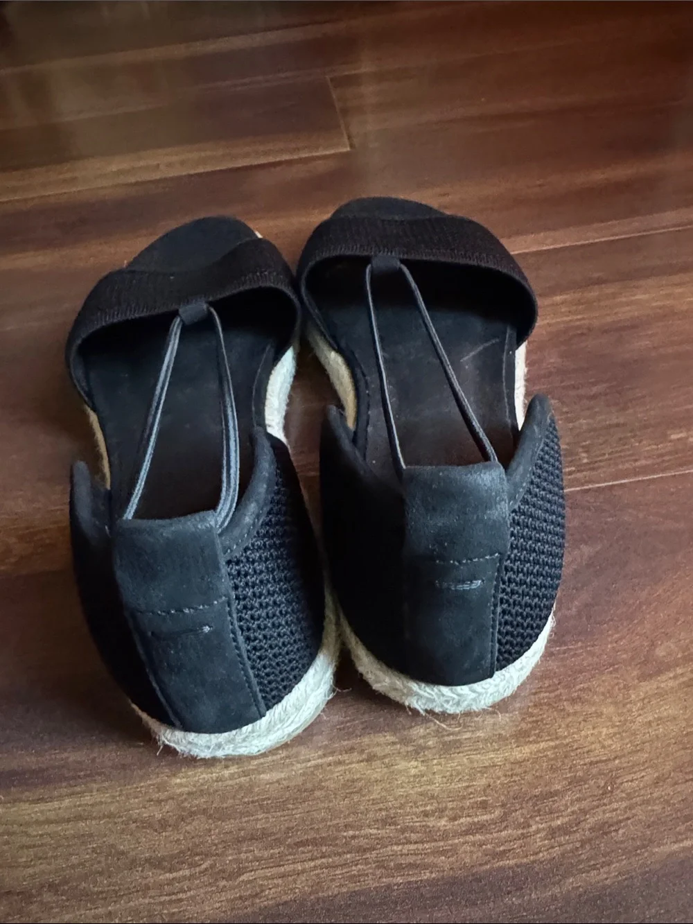 EILEEN FISHER Black Espadrilles Size 8